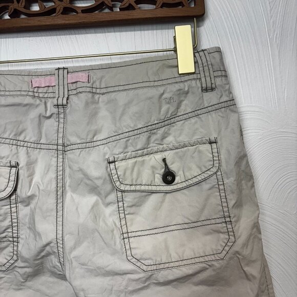 Tommy Hilfiger Low Rise Jeans White Boot Cut Casual Solid Flap Pockets Y2K 10 - Picture 4 of 6